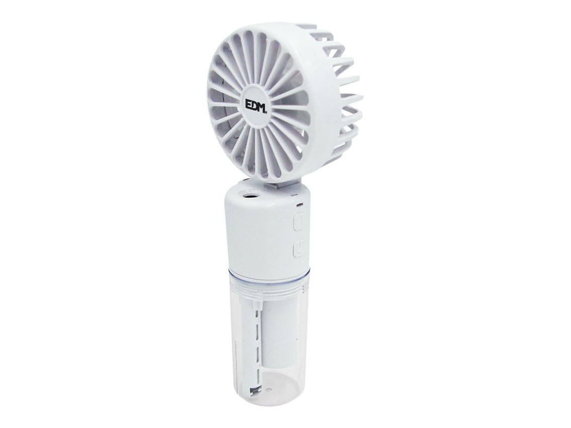 Rechargeable misting fan, 4 speeds, 6,2 x 16,4 cm. assorted colors