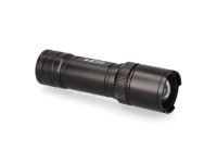 Black grip tactical led flashlight, aluminum, with zoom, 3 x aaa (included) 150 lm Black grip tactical led flashlight, aluminum, with zoom, 3 x aaa (included) 150 lm