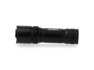 Linterna led t�ctica black grip 150 lm con zoom 3 x aaa (incluidas) aluminio