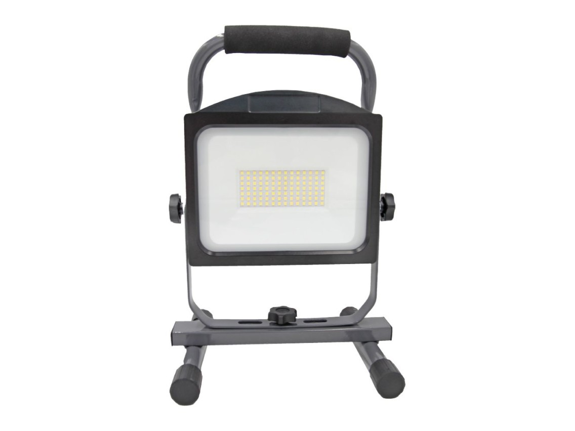 Foco/proyector led recargable 50w 5,000lm 12,000mah 6,500k