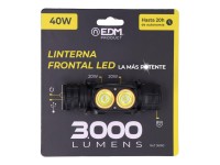 Linterna frontal 3.000lm edm Linterna frontal 3.000lm edm