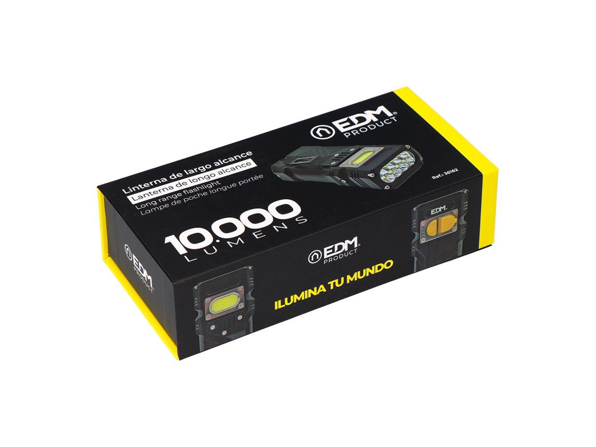 Linterna led de largo alcance 10000 lm