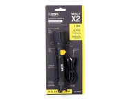 Linterna led táctica wolf x2 recargable 1500 lm / 450 lm ip67 ø4,0 x 17,8 cm Linterna led táctica wolf x2 recargable 1500 lm / 450 lm ip67 ø4,0 x 17,8 cm