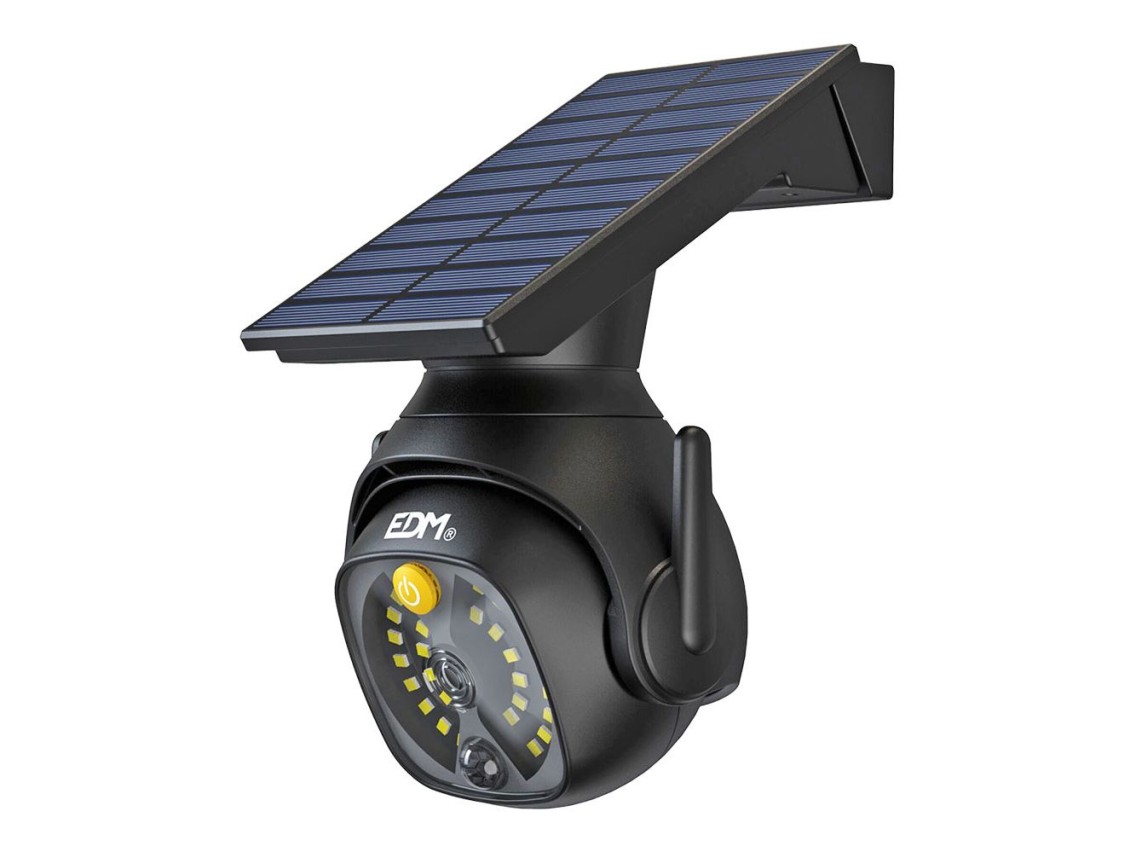 Simulated camera with solar light