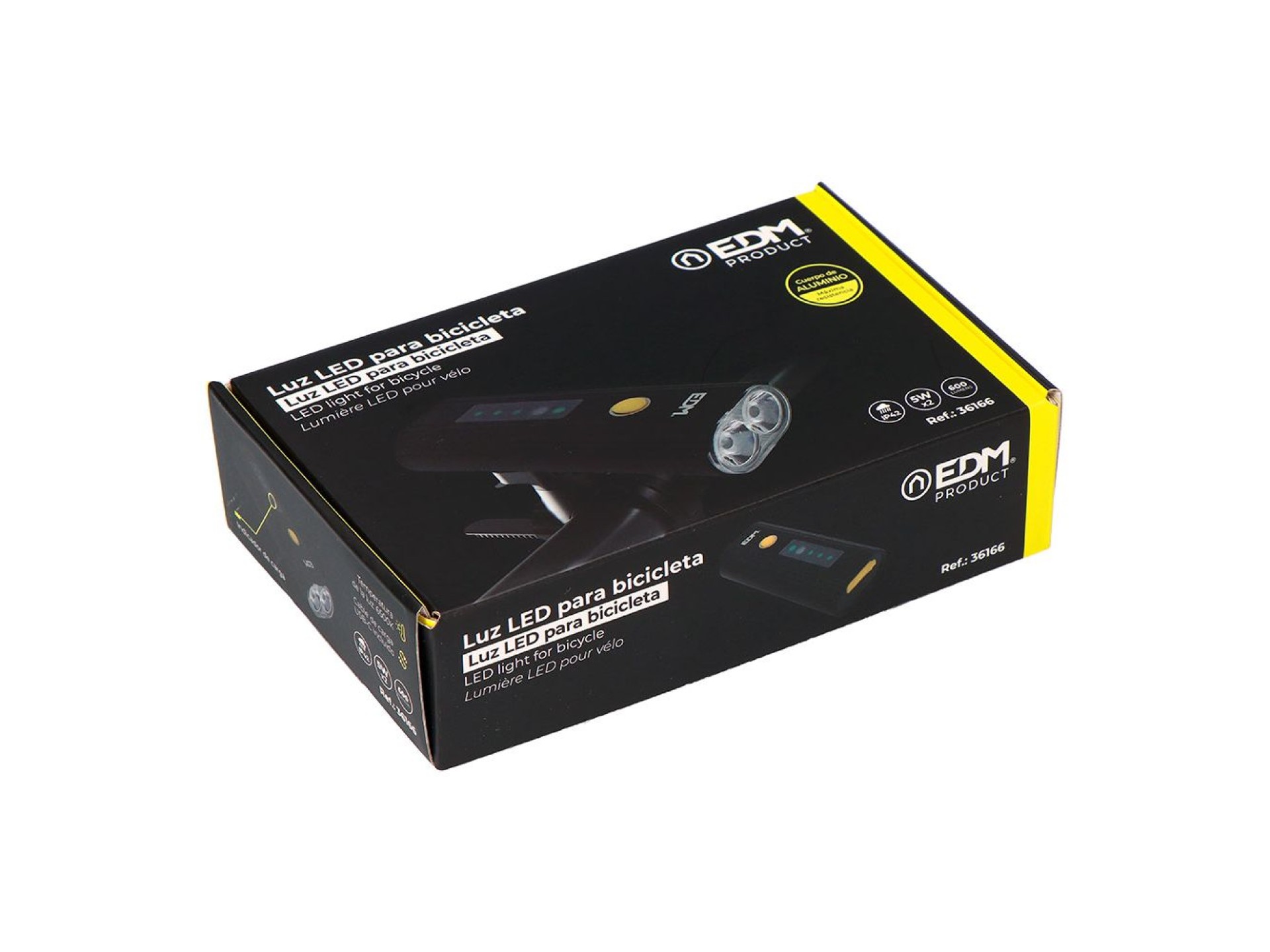 Luz led frontal para bicicleta 600 lm