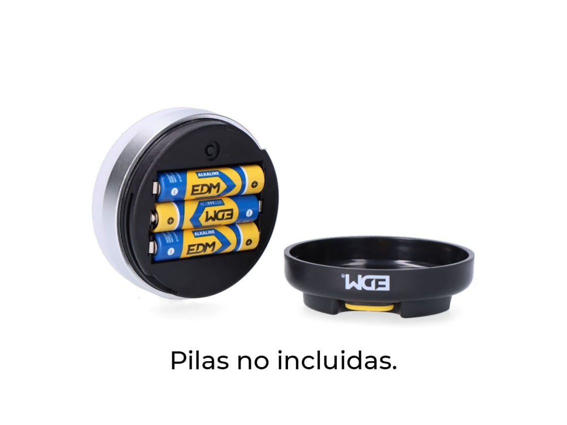 Linterna imantada led 260 lm 3cct 6500 / 7000 / 2900 k ip44 3 w bateria recargable 1100 mah ø 66 x 4
