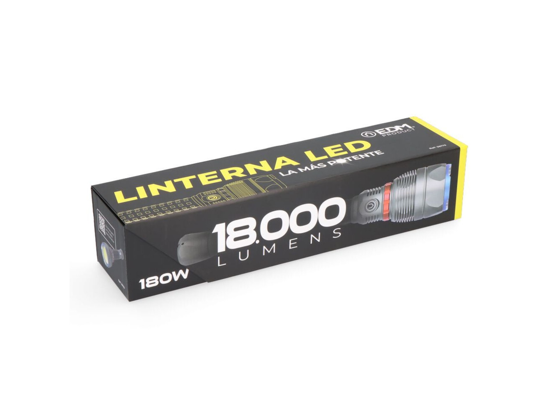 Long range led flashlight 18,000 lm