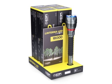 Long range led flashlight 18,000 lm