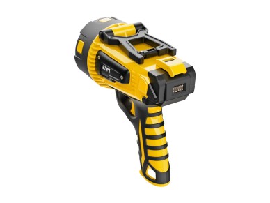 Led hand spotlight with battery 10w 1000/400lm/flash/sos 2x2200mah