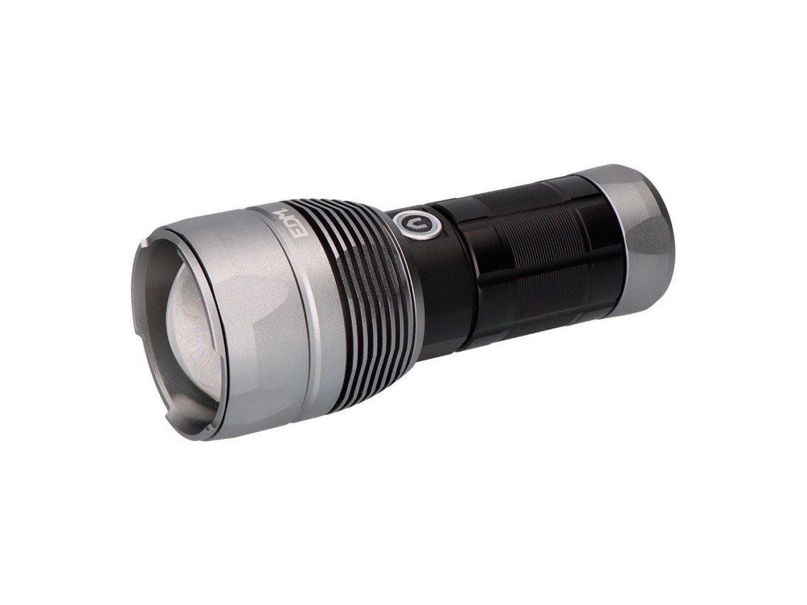 Titanforce rechargeable tactical led flashlight 14,000 lm 6500 k 150 w ip44 + lanyard