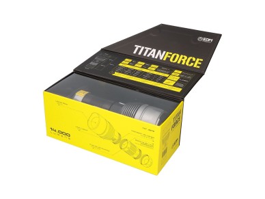 Titanforce rechargeable tactical led flashlight 14,000 lm 6500 k 150 w ip44 + lanyard Titanforce rechargeable tactical led flashlight 14,000 lm 6500 k 150 w ip44 + lanyard
