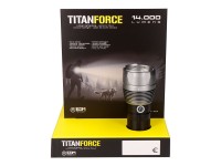 Titanforce rechargeable tactical led flashlight 14,000 lm 6500 k 150 w ip44 + lanyard Titanforce rechargeable tactical led flashlight 14,000 lm 6500 k 150 w ip44 + lanyard
