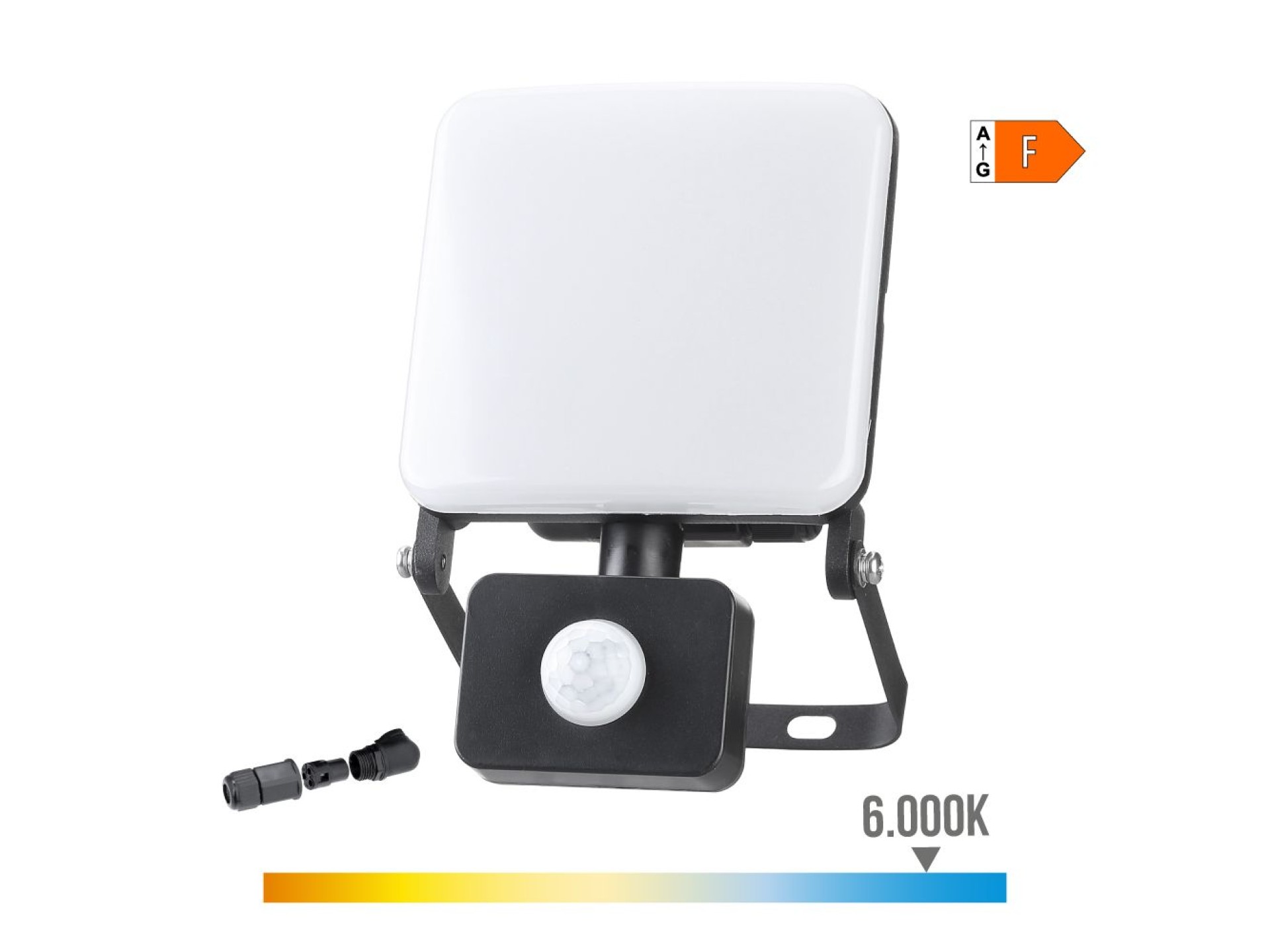 Projetor led frameles 50w 4100lm 6000k com sensor edm