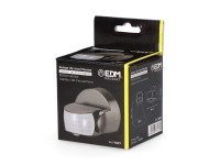 Sensor de movimiento y crepuscular 15 m ip65 negro Sensor de movimiento y crepuscular 15 m ip65 negro