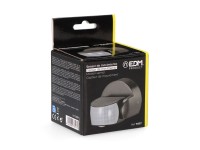Sensor de movimiento y crepuscular 15 m ip65 negro Sensor de movimiento y crepuscular 15 m ip65 negro
