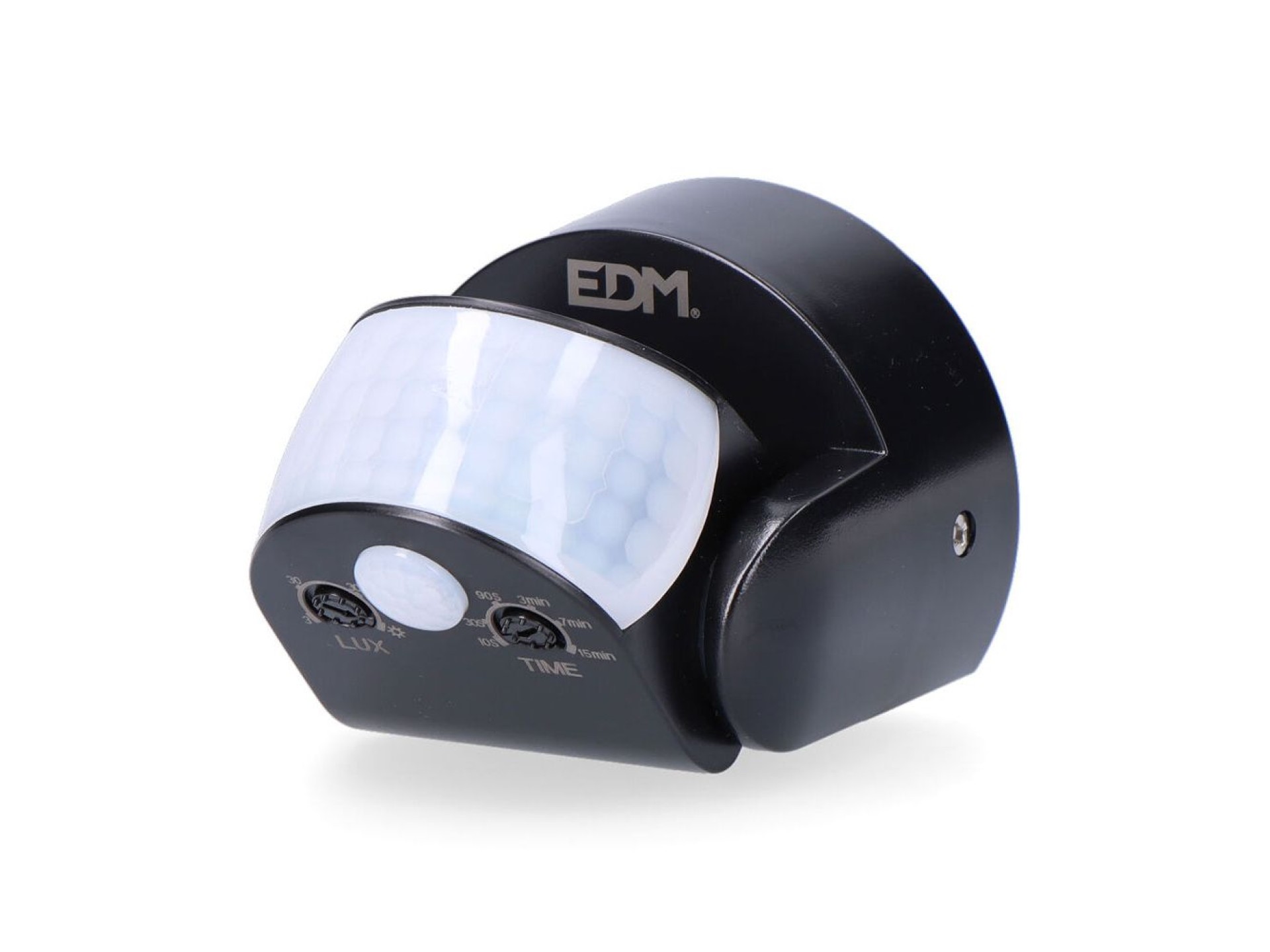 Sensor de movimiento y crepuscular 15 m ip65 negro
