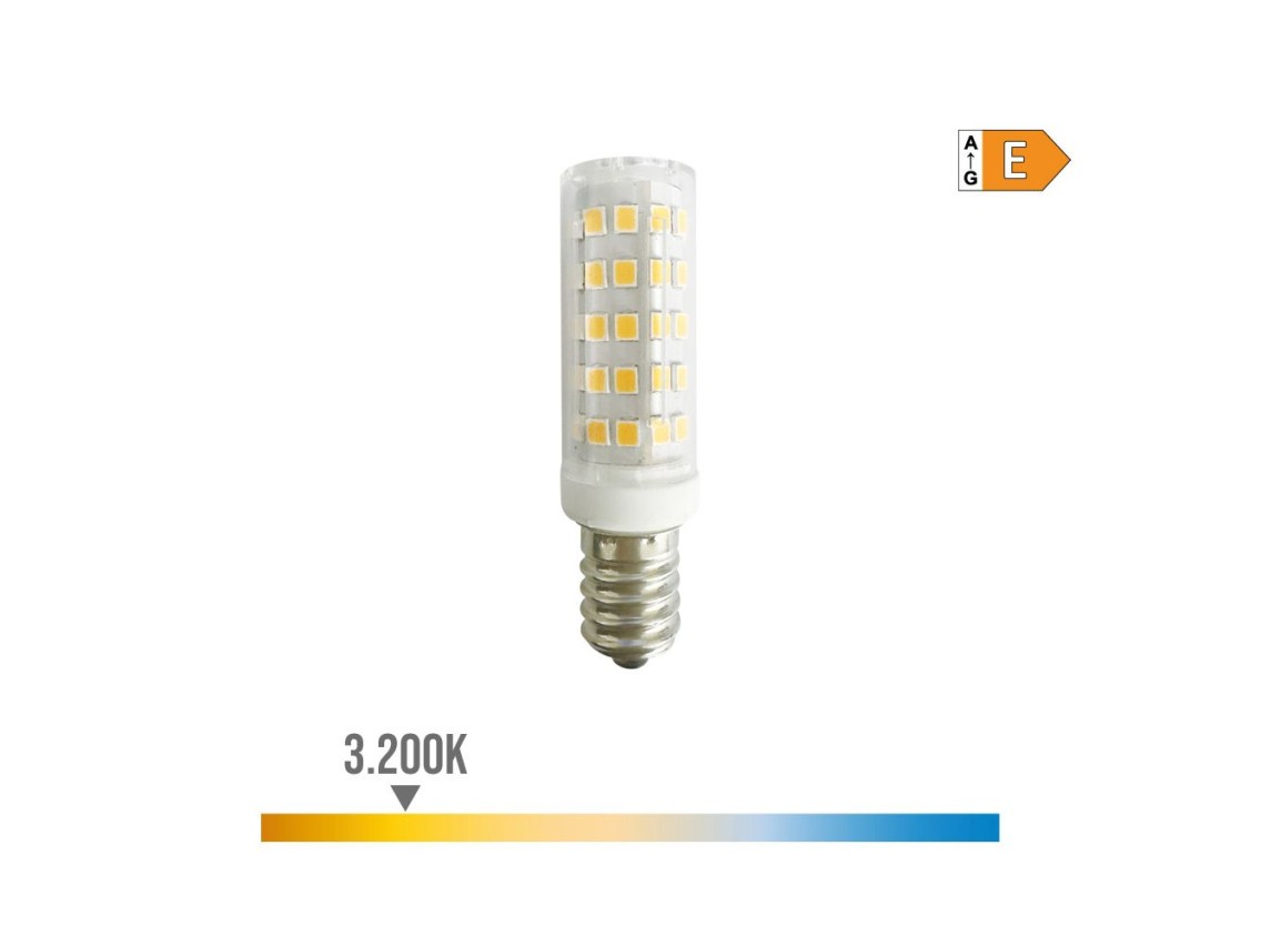 Bombilla tubular de led e14 6,5 w 800 lm 3200 k luz cálida
