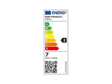 Tubular led bulb e14 6.5w 800lm 3,200k warm light edm Tubular led bulb e14 6.5w 800lm 3,200k warm light edm