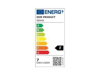 Bombilla esferica led e14 7 w 600 lm 6400 k luz fria �4,5 x 8 cm