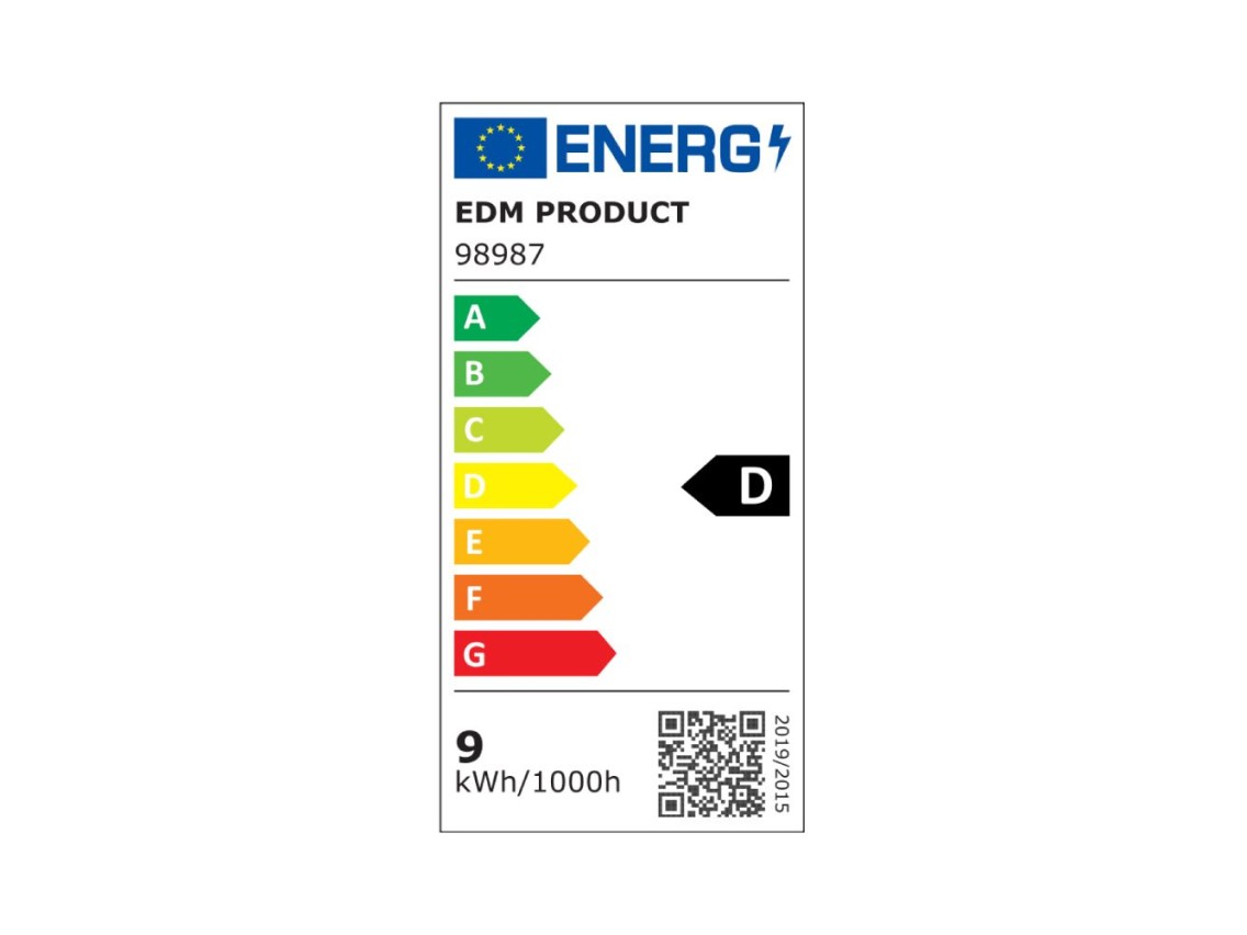 Lâmpada lineal led 118mm r7s 9w 1280lm 6400k luz fria ø1.6x11,8cm edm