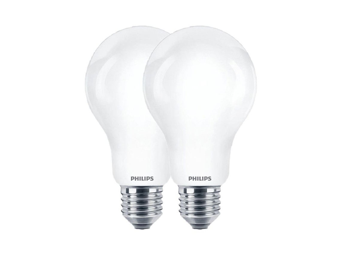Lâmpada led standard e27 10,5 w 1521 lm 2700 k luz quente, 2 unidades