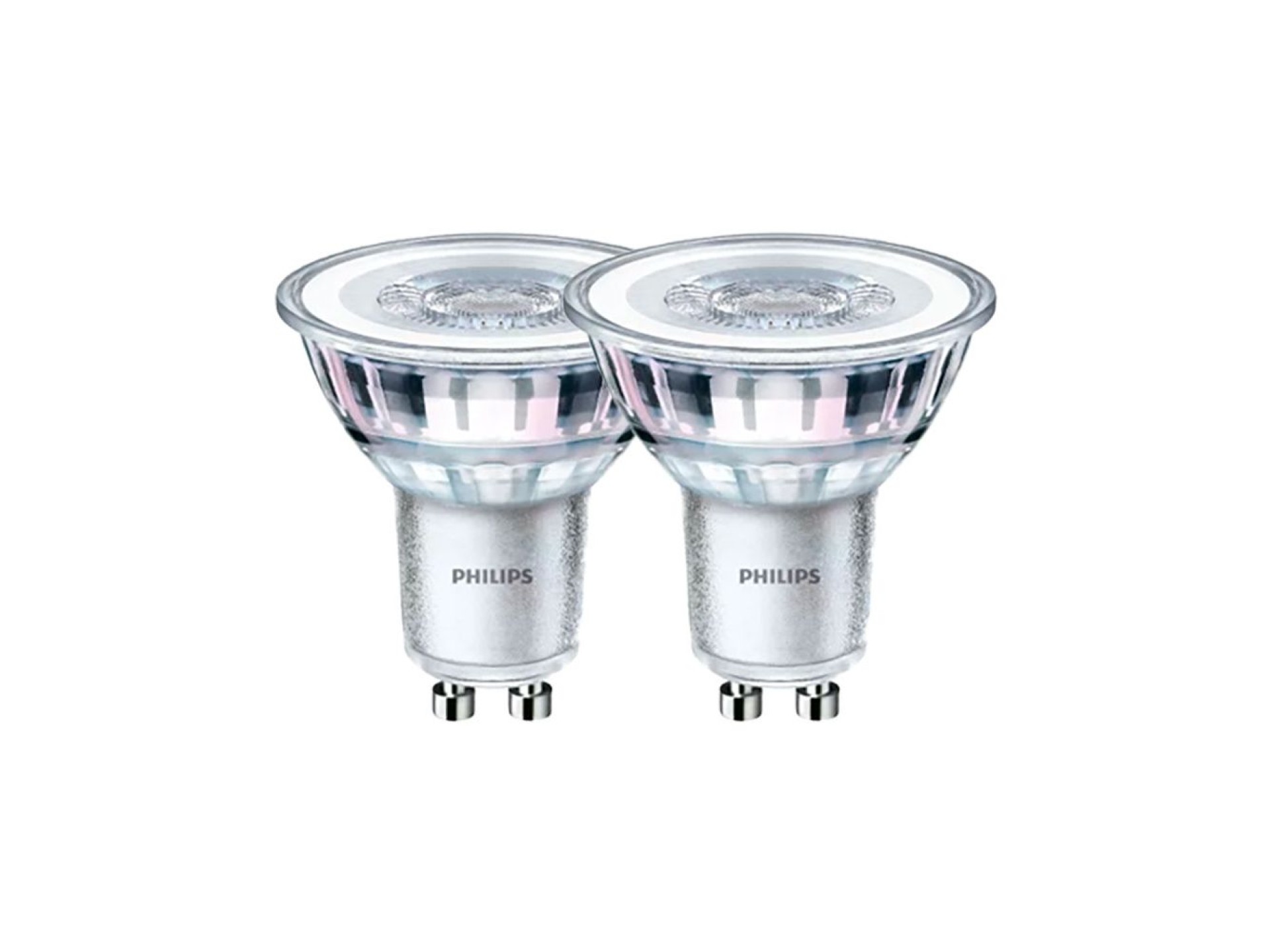 Bombilla gu10 led 4,6 w 355 lm 2700 k luz cálida, 2 uds