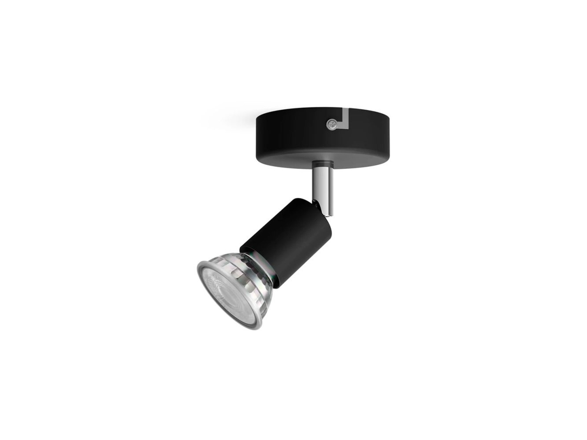 1-element limbali gu10 spotlight (bulb not included) black ø 8 x 13 cm