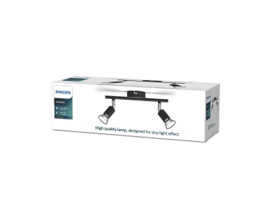 Candeeiro de 2 elementos limbali gu10 (l�mpada n�o inclu�da) preto �8 x 32,4 x 13 cm