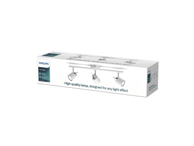 Meranti gu10 3-element spotlight (bulb not included) white 8 x 47.4 x 15.5 cm Meranti gu10 3-element spotlight (bulb not included) white 8 x 47.4 x 15.5 cm