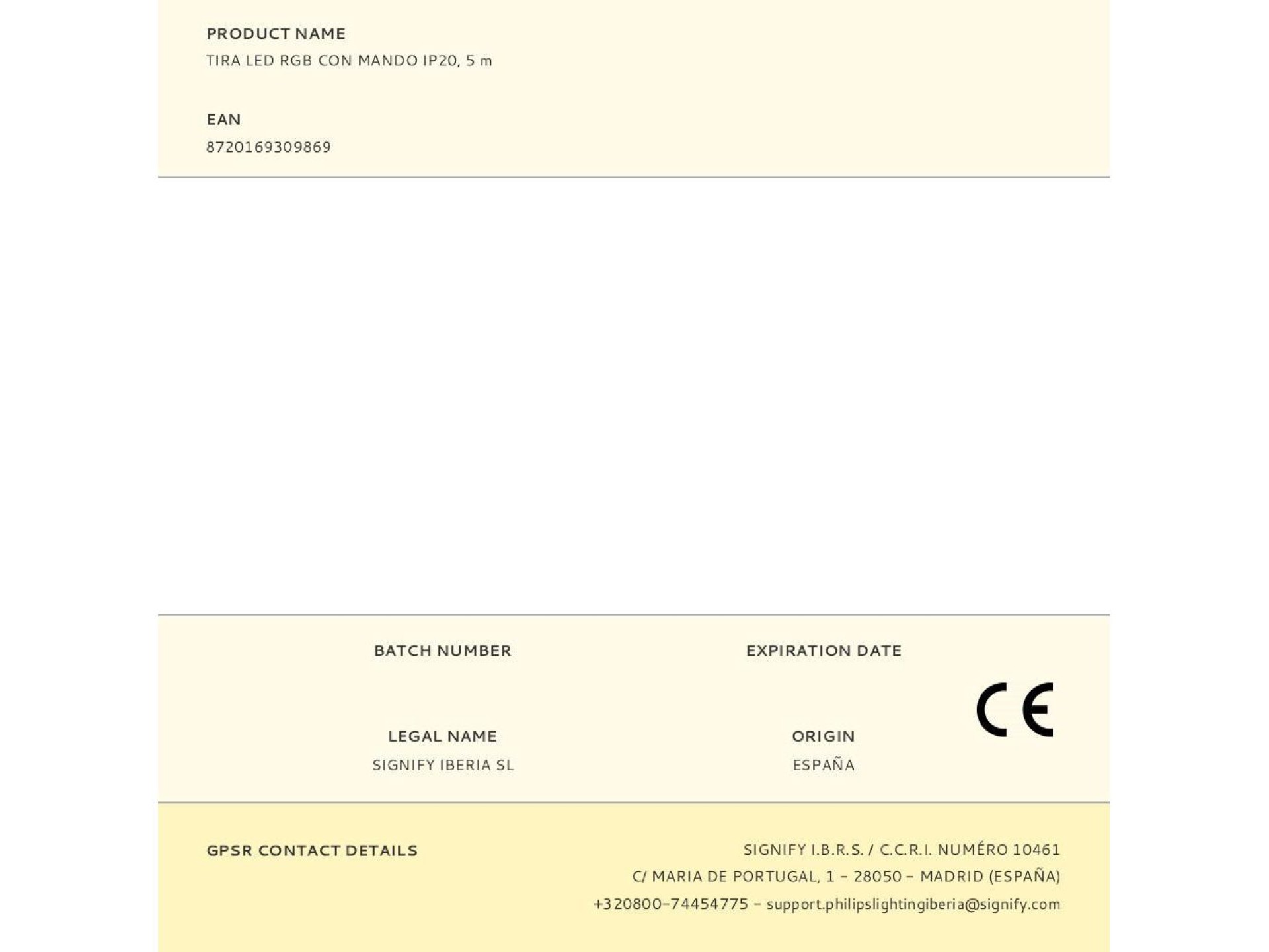 Tira led rgb con mando ip20, 5 m