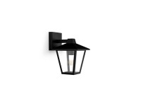 Kinno outdoor wall light, black, street lamp type, e27, 25 w, without bulb, light downwards