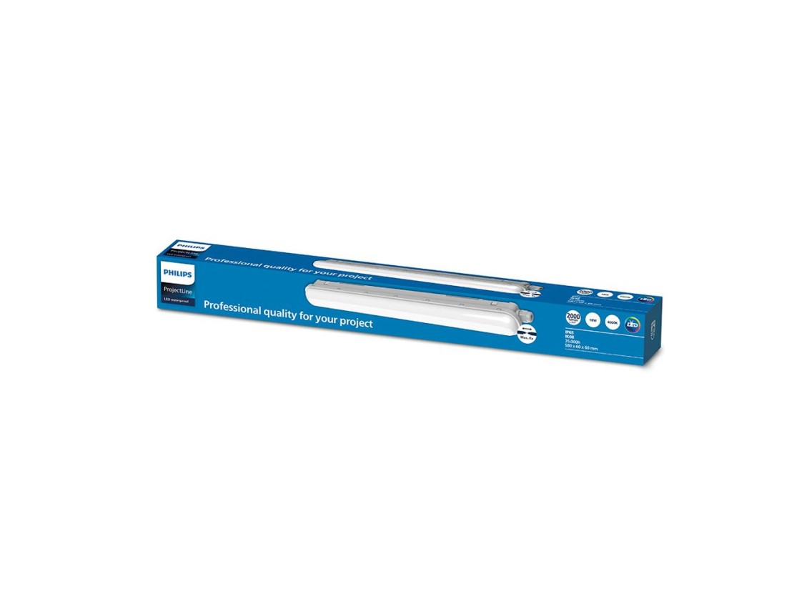 Regleta estanca projectline 4000 k 2000 lm luz dia, 60 cm