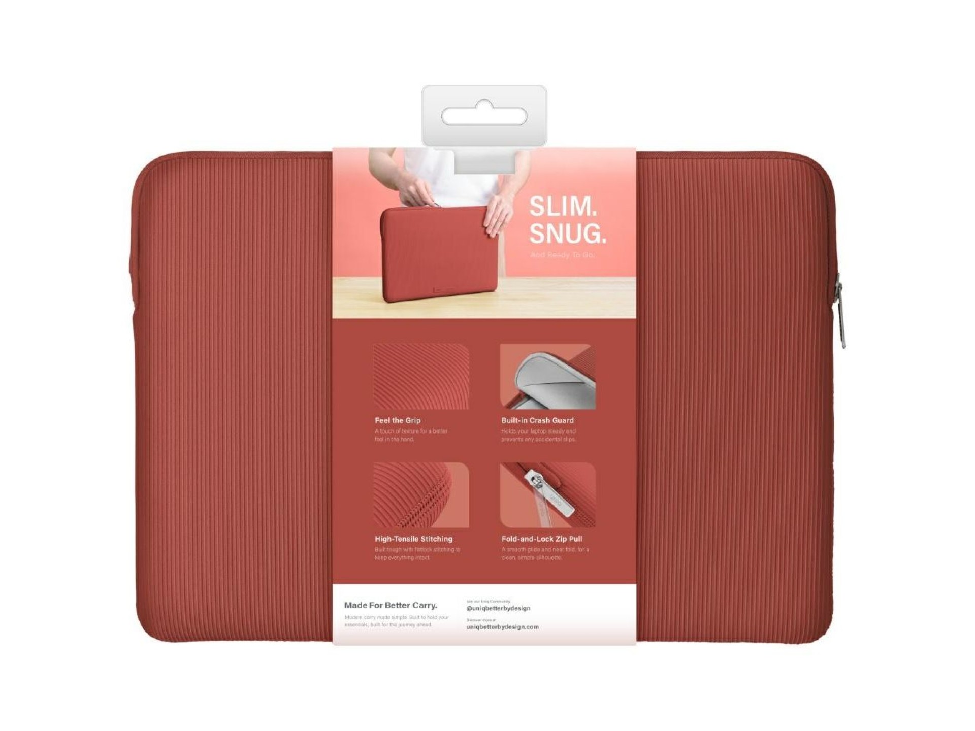Funda para portátil Uniq Cyprus Ridge Edition de neopreno resistente al agua de 14