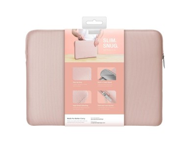 Capa para laptop Uniq Cyprus Ridge Edition para laptops de 14", neoprene resistente à água, rosa Capa para laptop Uniq Cyprus Ridge Edition para laptops de 14", neoprene resistente à água, rosa