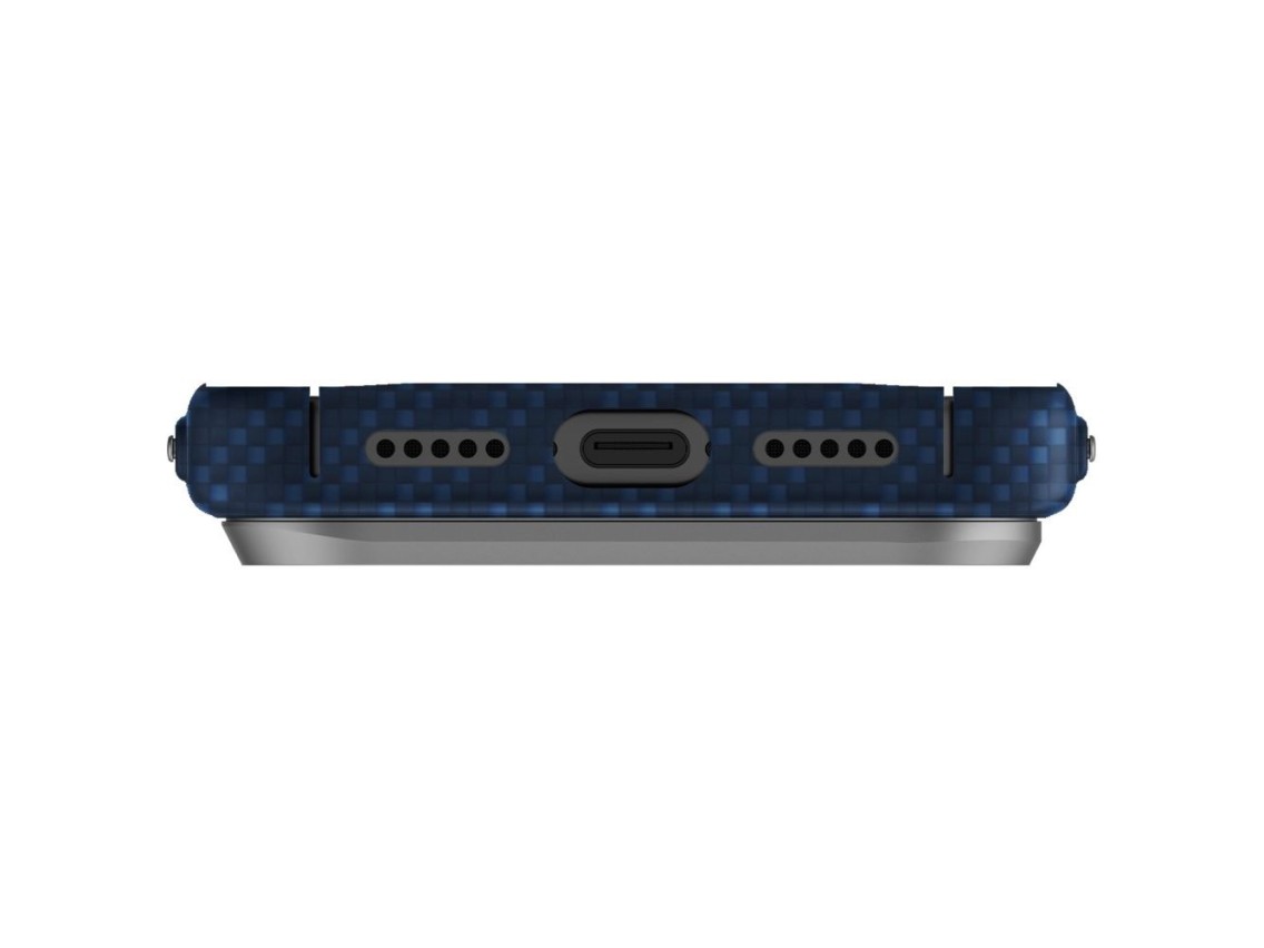 Funda de carga Uniq Keva EDGE Magclick para iPhone 17 Pro - Azul