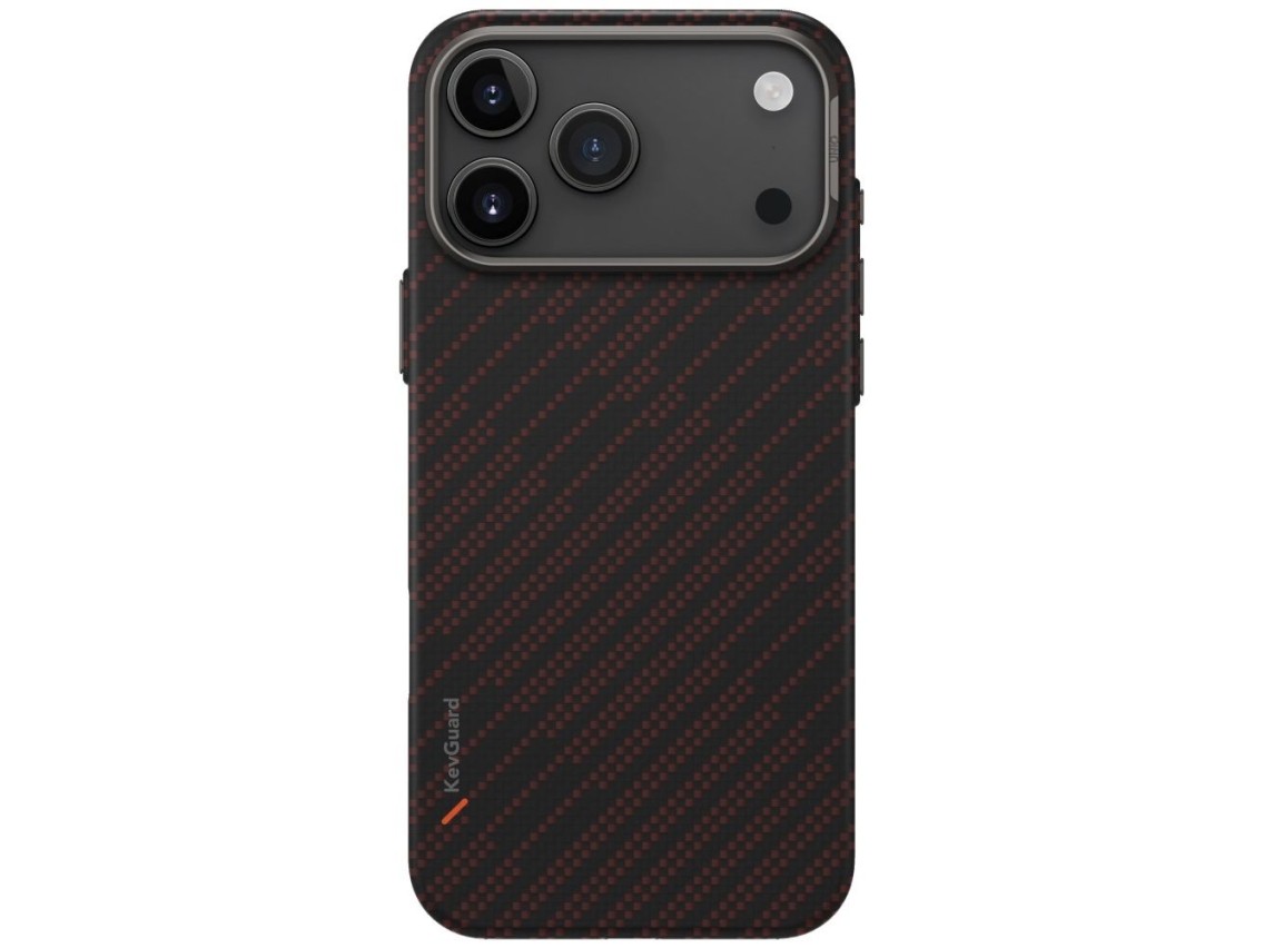 Capa de carregamento Uniq Keva EDGE Magclick para iPhone 17 Pro Max - Laranja