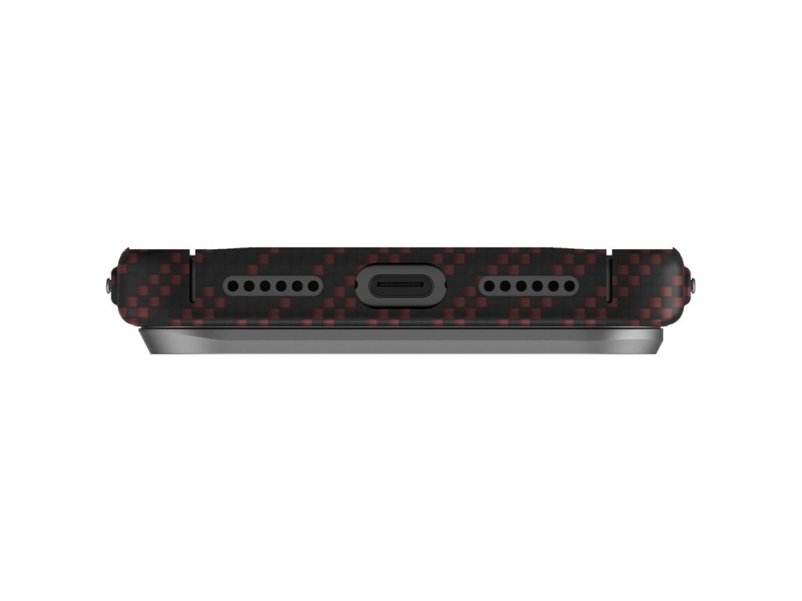 Capa de carregamento Uniq Keva EDGE Magclick para iPhone 17 Pro Max - Laranja