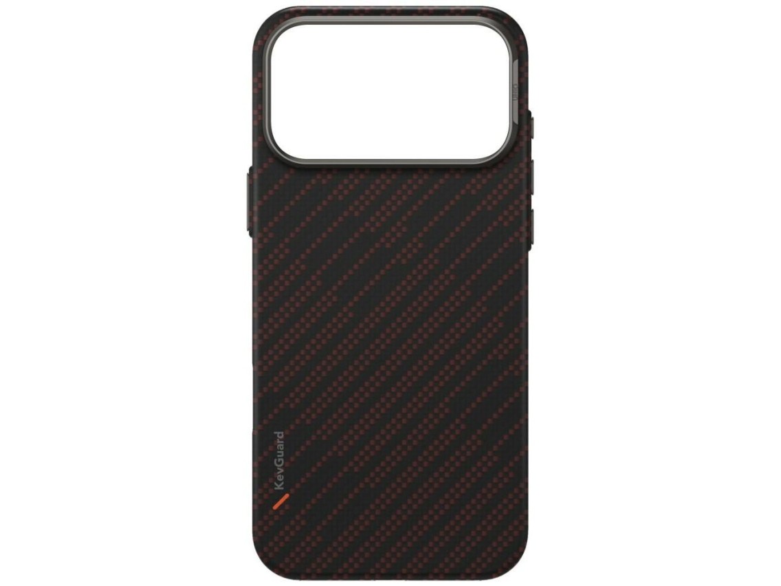 Capa de carregamento Uniq Keva EDGE Magclick para iPhone 17 Pro Max - Laranja