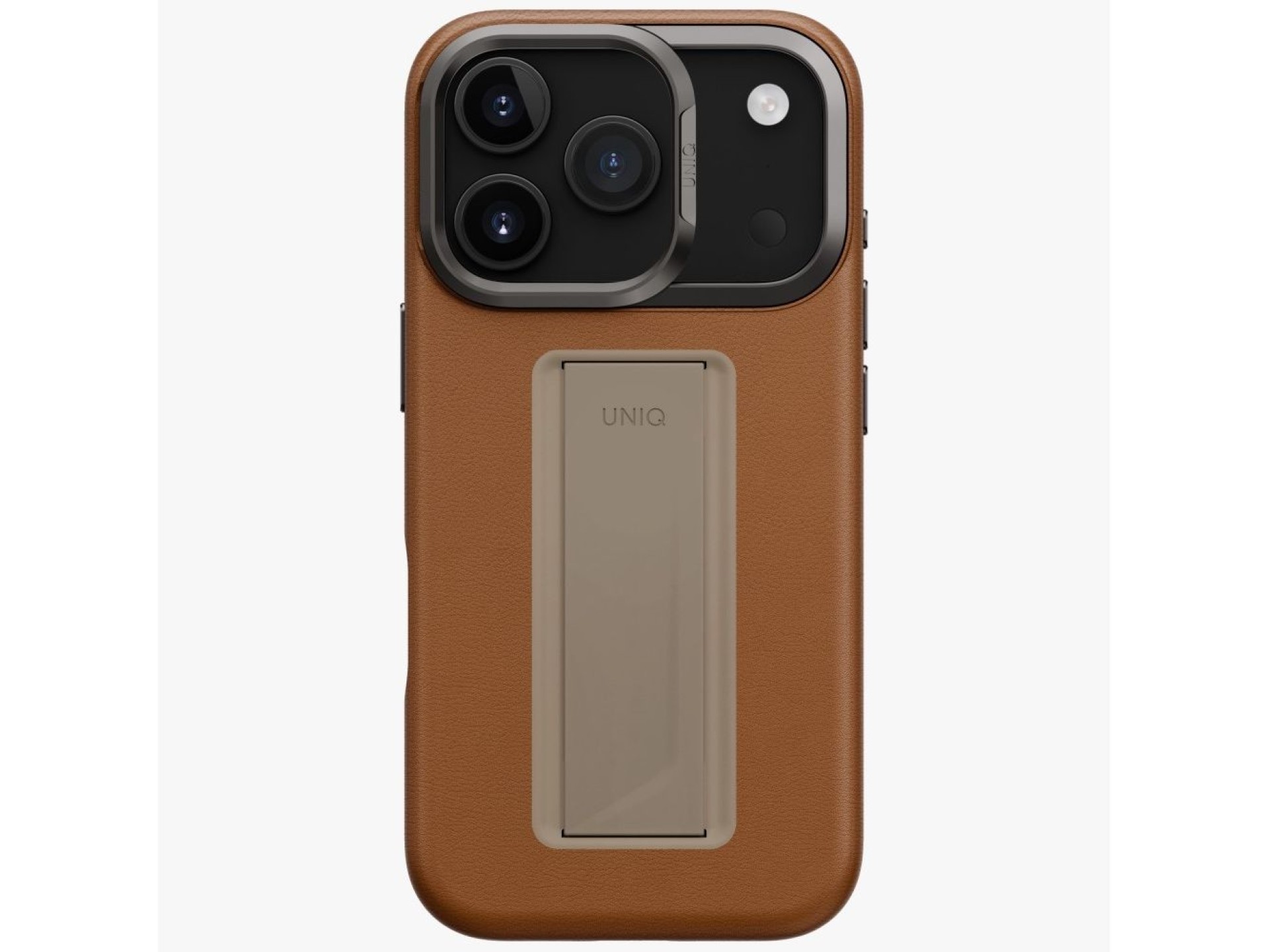 Funda de carga magnética Uniq Heldro Pro para iPhone 17 Pro - Marrón