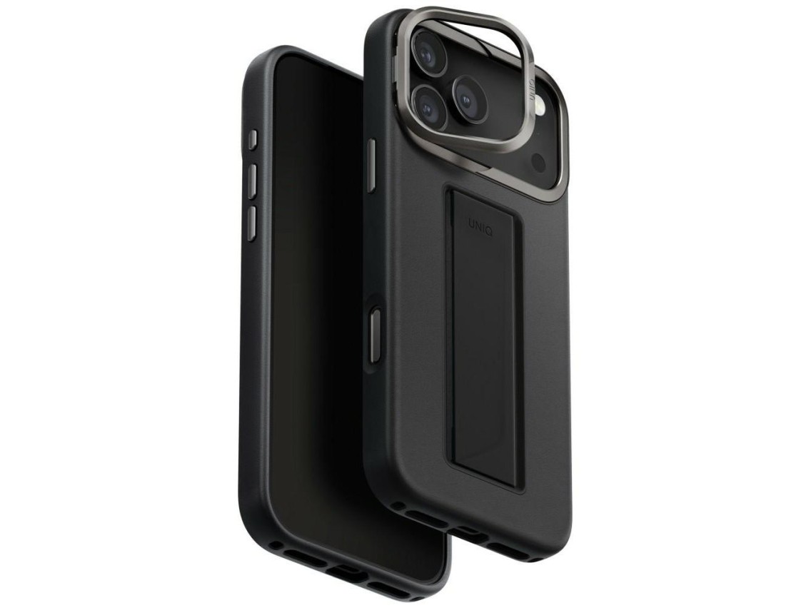 Capa de carregamento Uniq Heldro Pro Magclick para iPhone 17 Pro Max - Preta