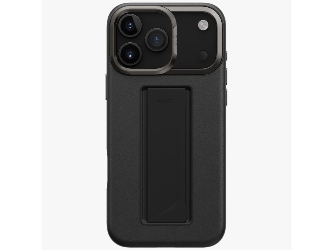 Capa de carregamento Uniq Heldro Pro Magclick para iPhone 17 Pro Max - Preta