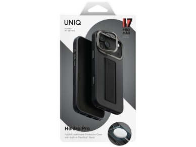Funda de carga magnética Uniq Heldro Pro para iPhone 17 Pro Max - Negra Funda de carga magnética Uniq Heldro Pro para iPhone 17 Pro Max - Negra