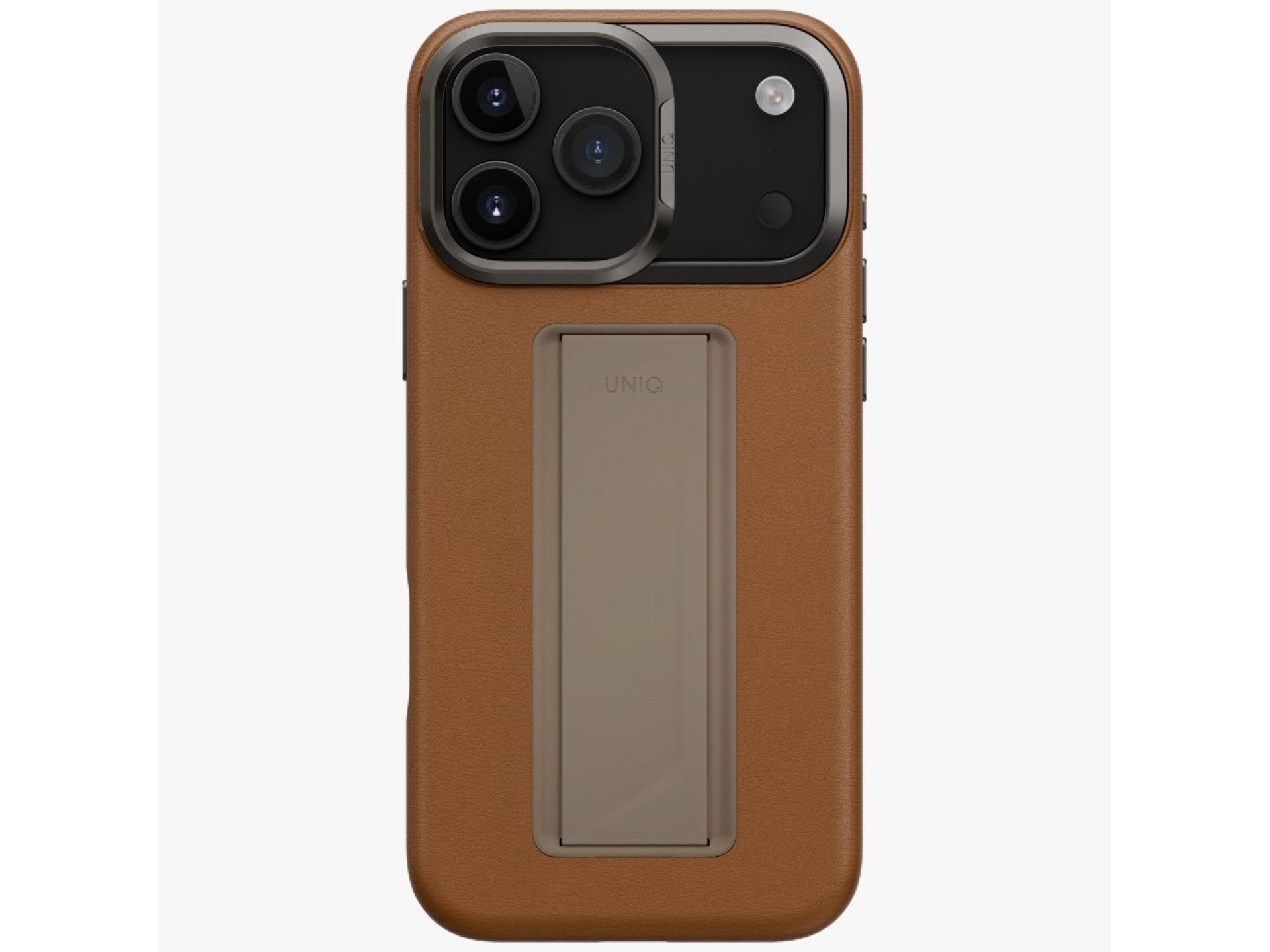 Funda de carga magnética Uniq Heldro Pro para iPhone 17 Pro Max - Marrón