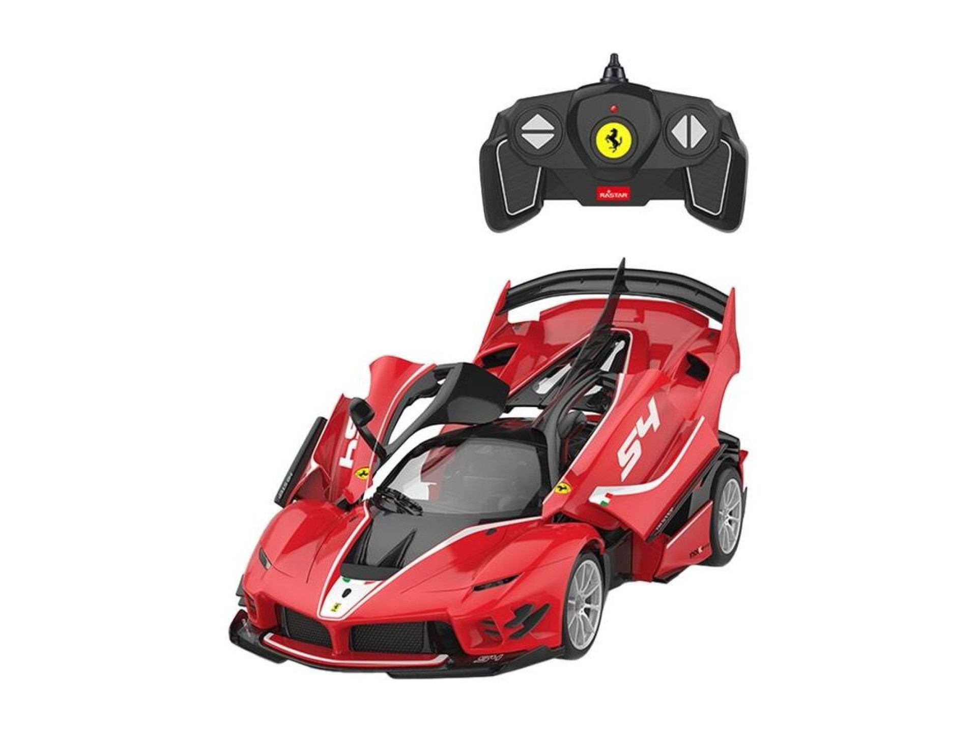 RASTAR Ferrari 1:18 FXXK remote-controlled RC car for self-assembly (red)