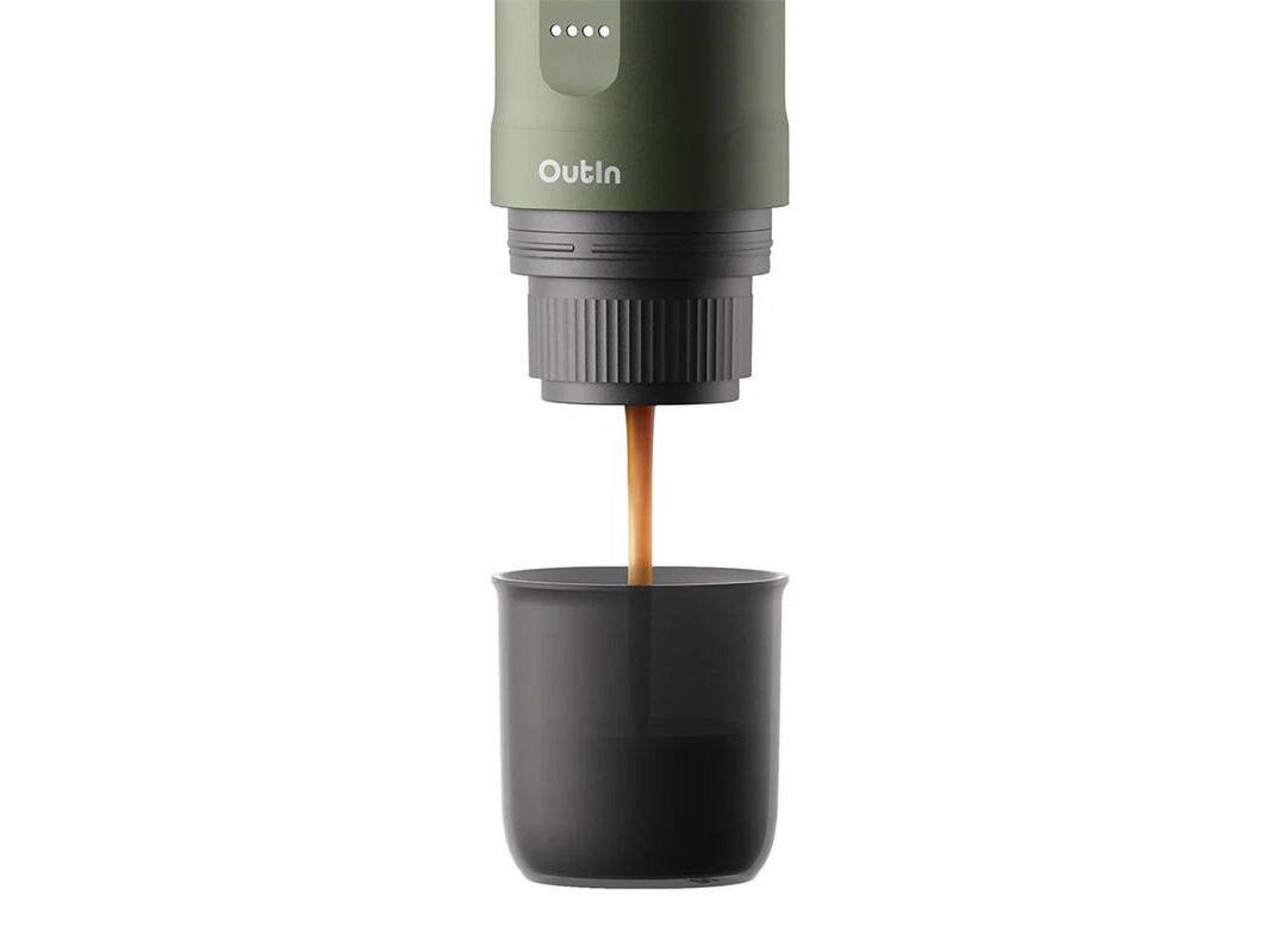 Cafetera portátil Outin Nano de 7500 mAh (verde)