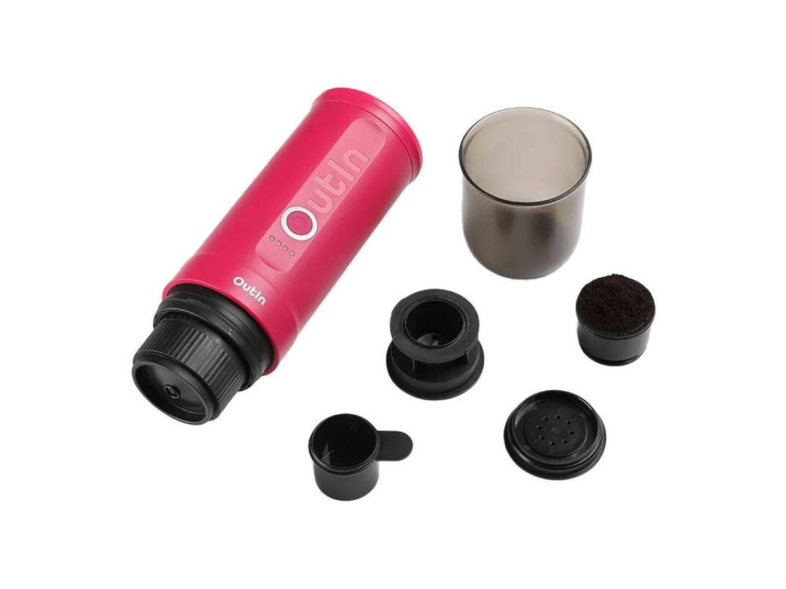 Cafetera portátil Outin Nano de 7500 mAh (roja)