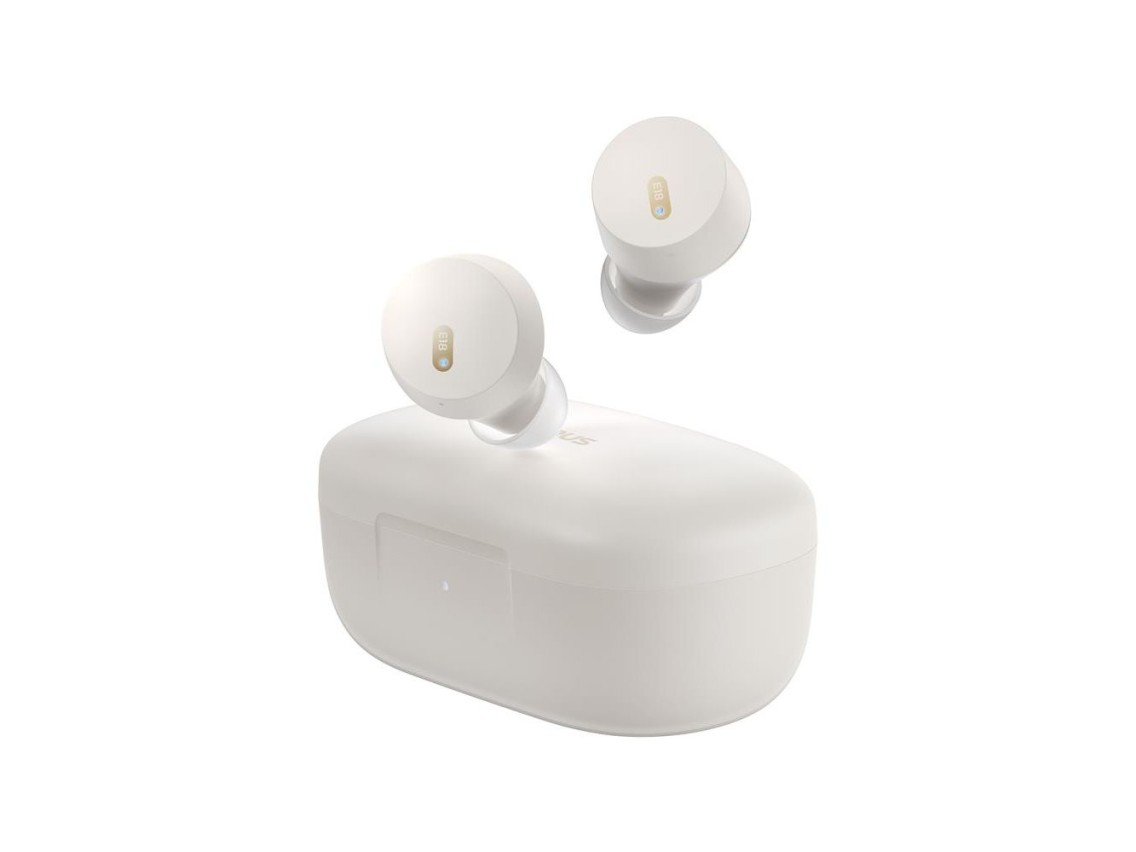 Fones de ouvido sem fio Baseus Bowie E18, branco estelar