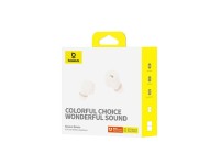 Fones de ouvido sem fio Baseus Bowie E18, branco estelar Fones de ouvido sem fio Baseus Bowie E18, branco estelar