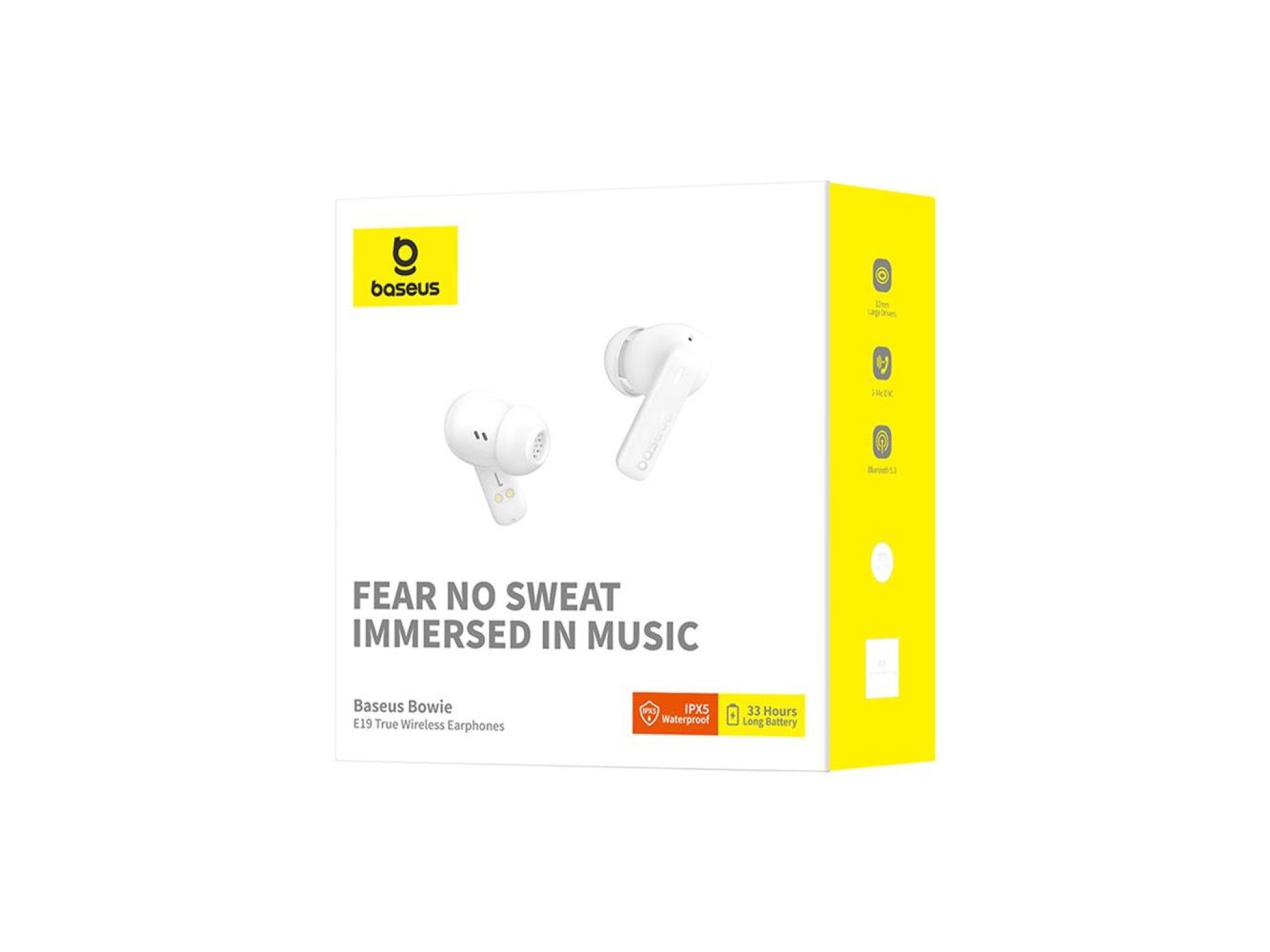 Baseus Bowie E19 True Wireless Earphones Stellar White