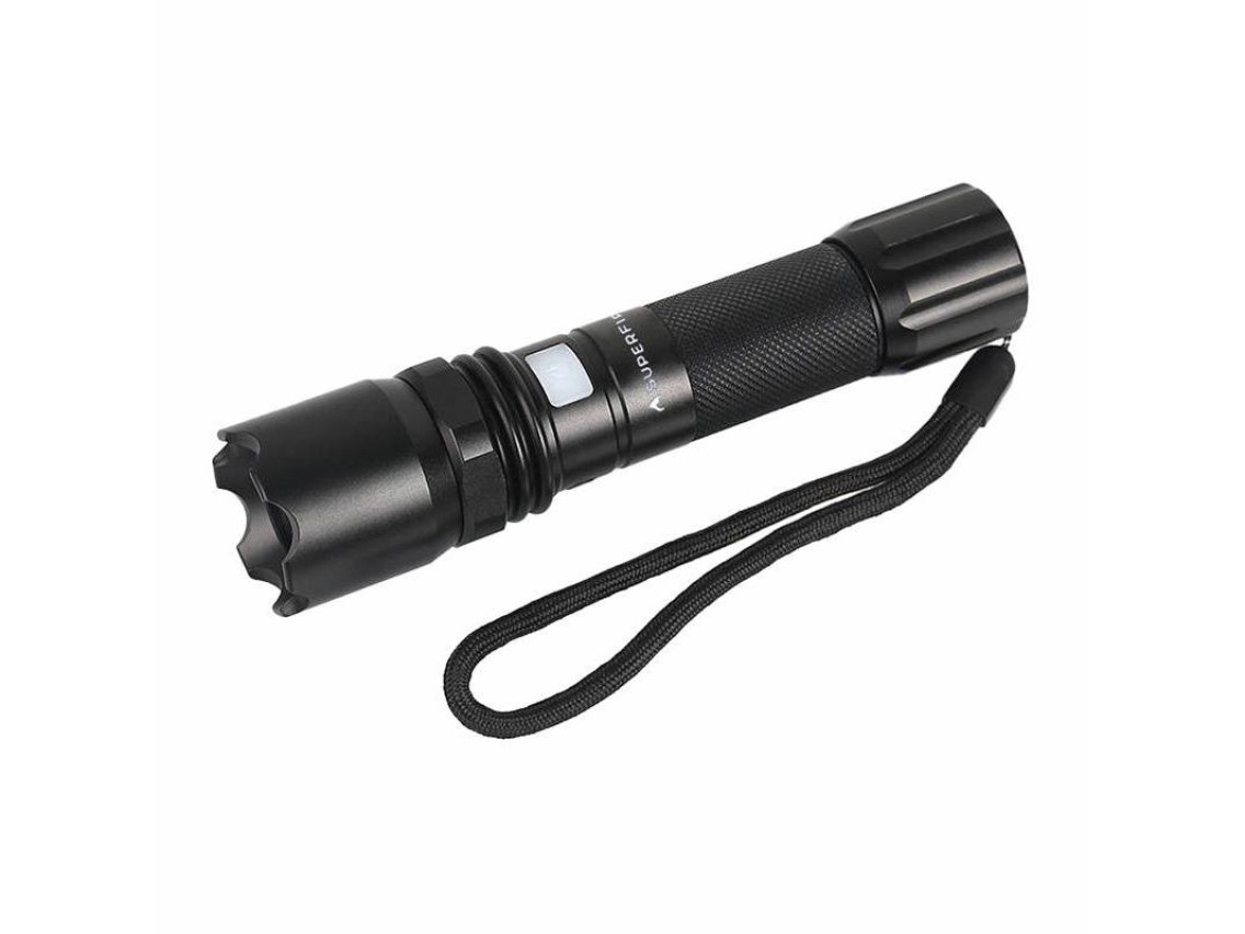 Linterna Superfire A10 – 550 lm, USB, 100–200 m, 5 modos